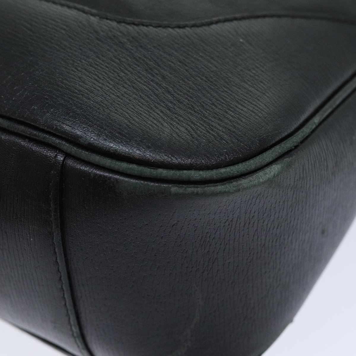 GUCCI Bamboo Hand Bag Leather Black 001 4058 79160