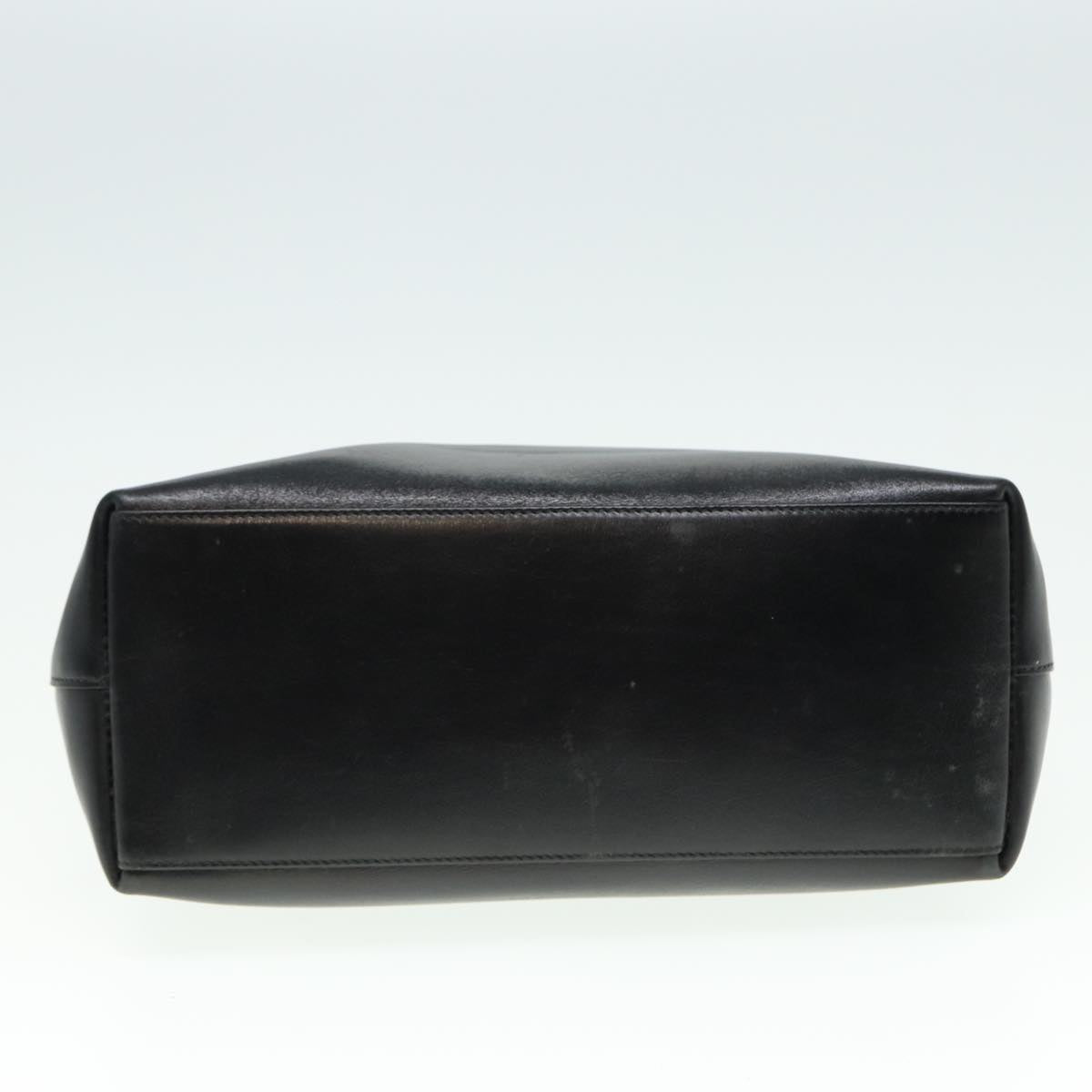 GUCCI Bamboo Shoulder Bag Leather Black 001 3007 3754 79162