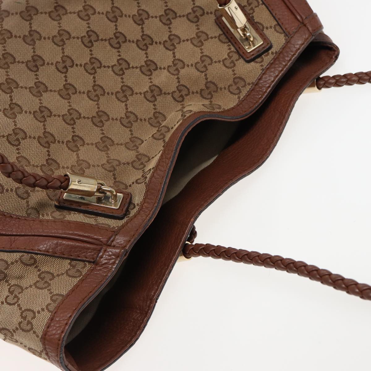 GUCCI GG Canvas Tote Bag Beige 269950 79166