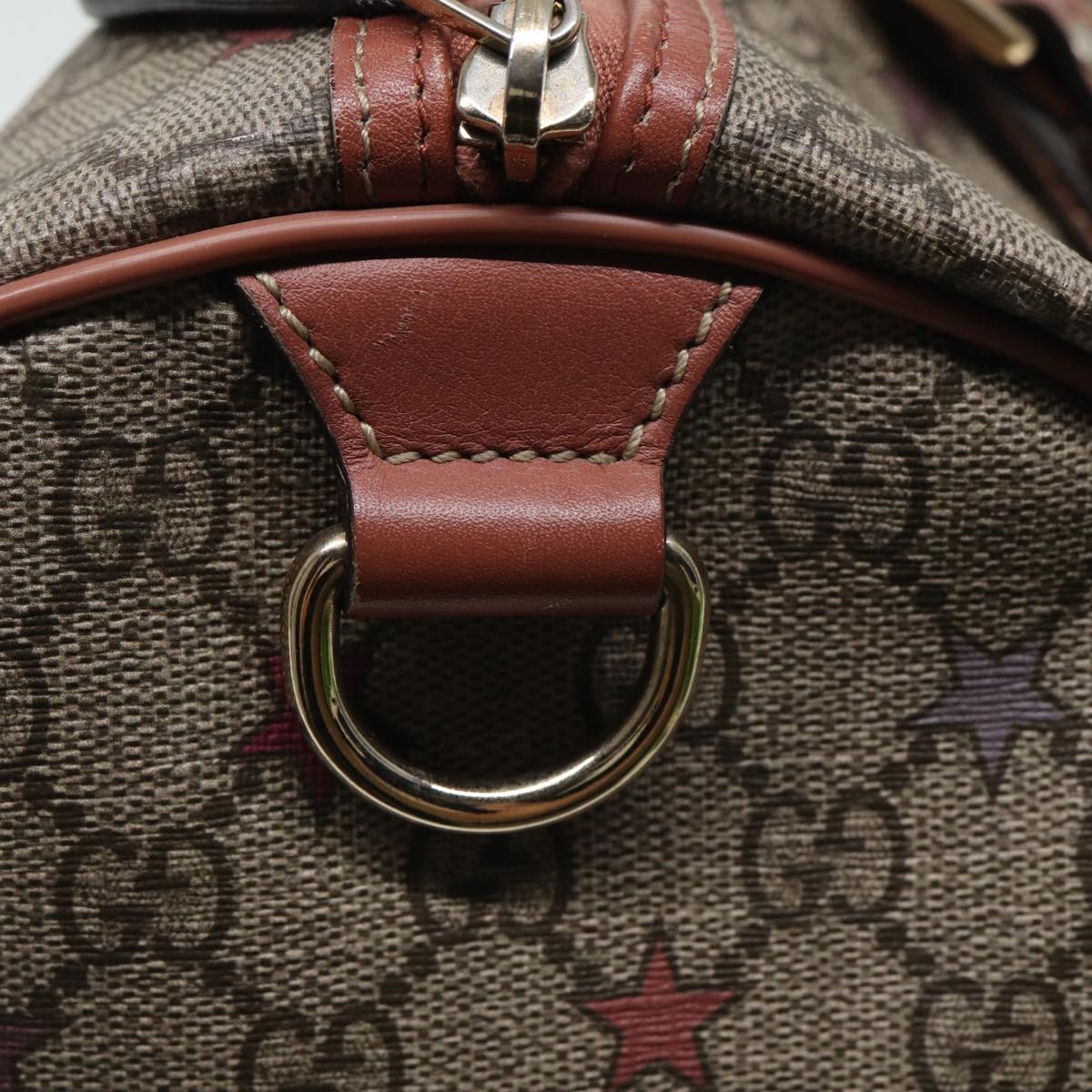 GUCCI GG Supreme Hand Bag PVC Beige 193603 79167