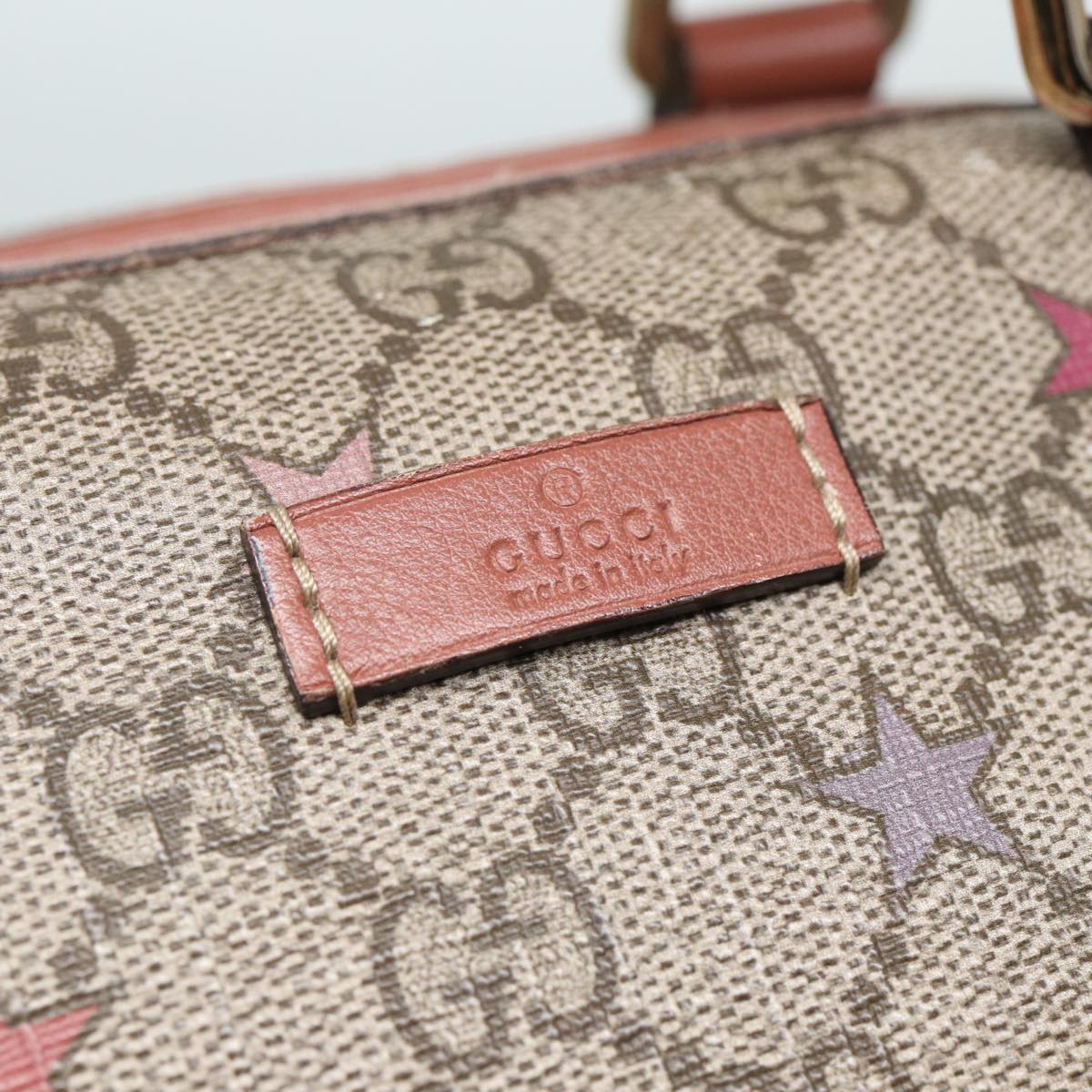 GUCCI GG Supreme Hand Bag PVC Beige 193603 79167
