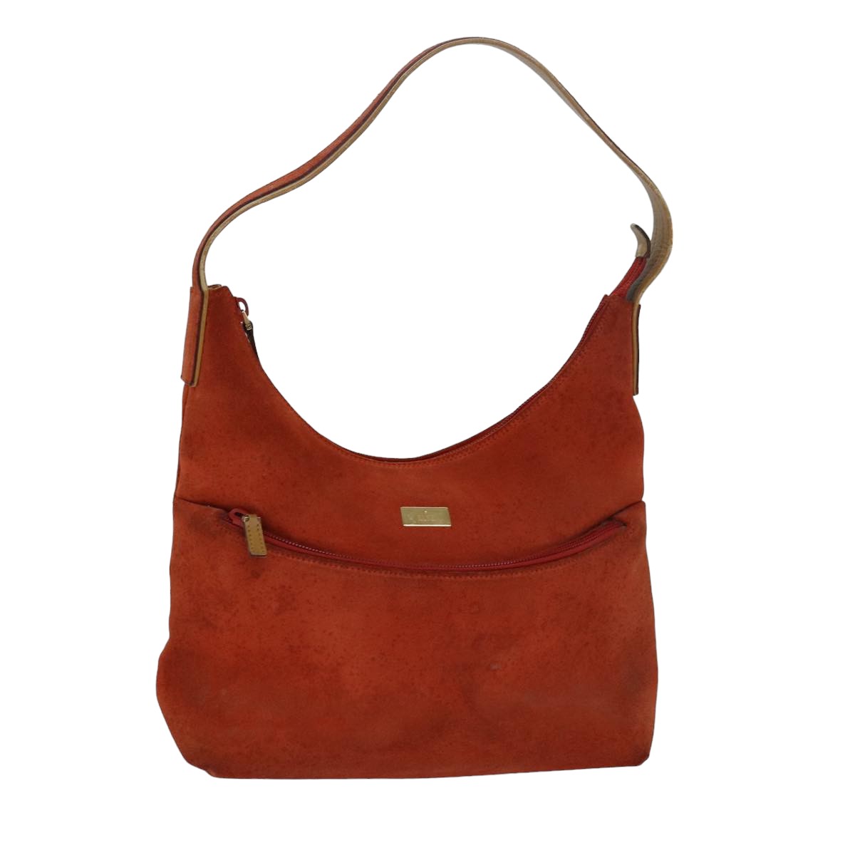 GUCCI Shoulder Bag Suede Orange 001 3386 79169