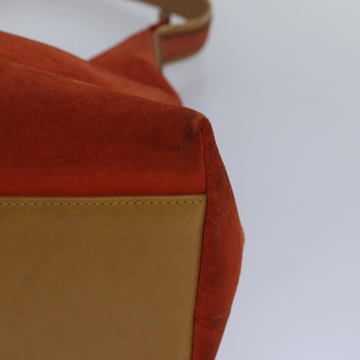 GUCCI Shoulder Bag Suede Orange 001 3386 79169