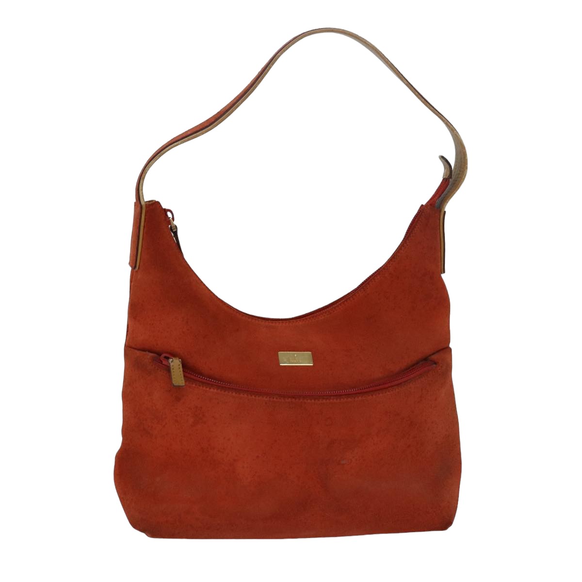 GUCCI Shoulder Bag Suede Orange 001 3386 79169