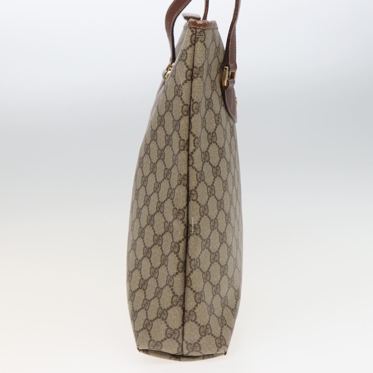 GUCCI GG Supreme Tote Bag PVC Leather Beige 002 123 6130 4021 79172
