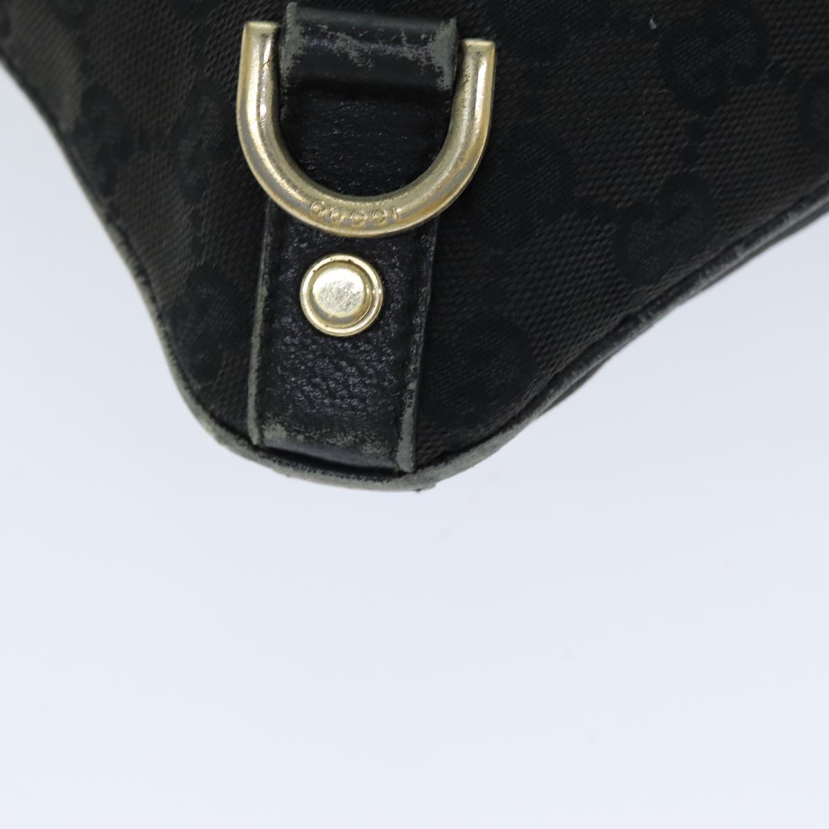 GUCCI GG Canvas Shoulder Bag Black 131326 79173