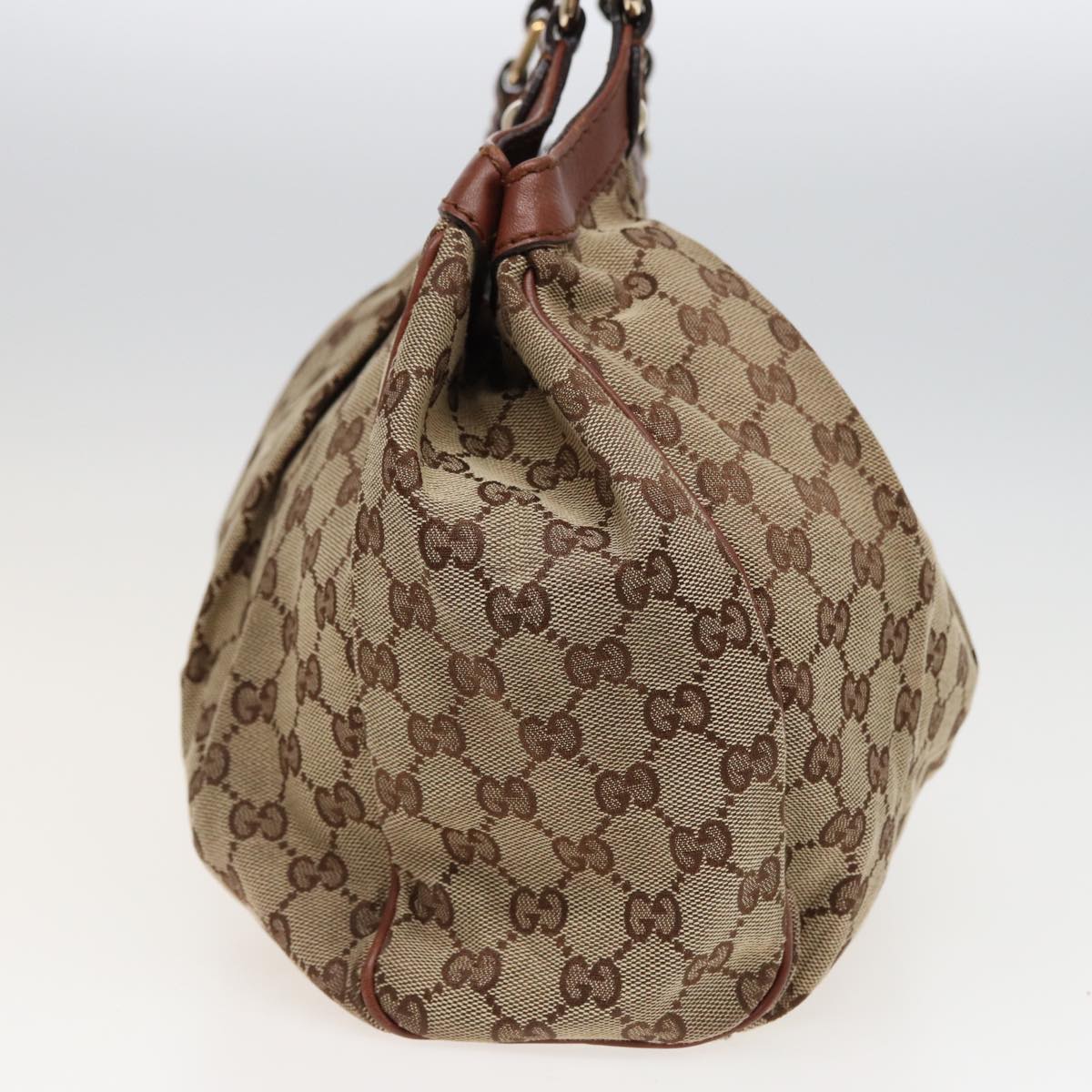 GUCCI GG Canvas Hand Bag Beige 211944 79175
