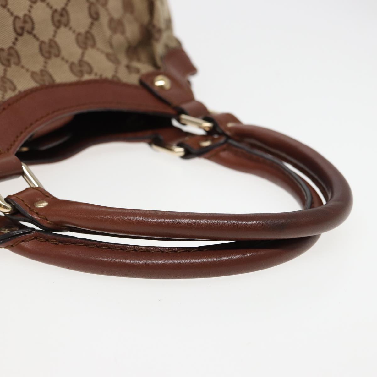 GUCCI GG Canvas Hand Bag Beige 211944 79175