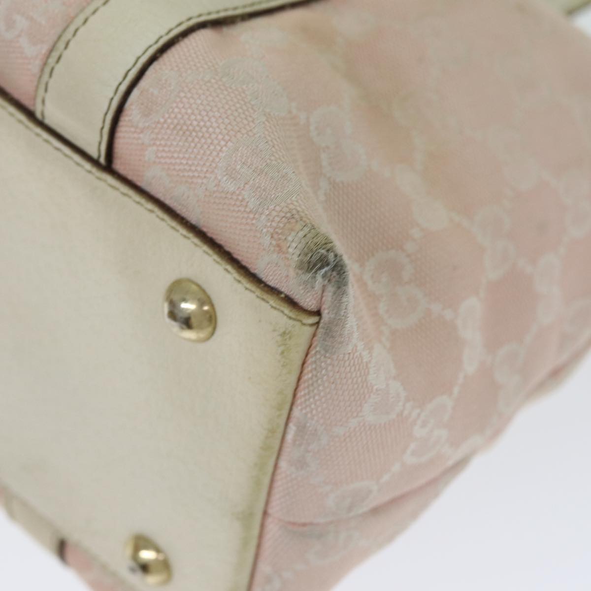 GUCCI GG Canvas Tote Bag Pink 141470 79177