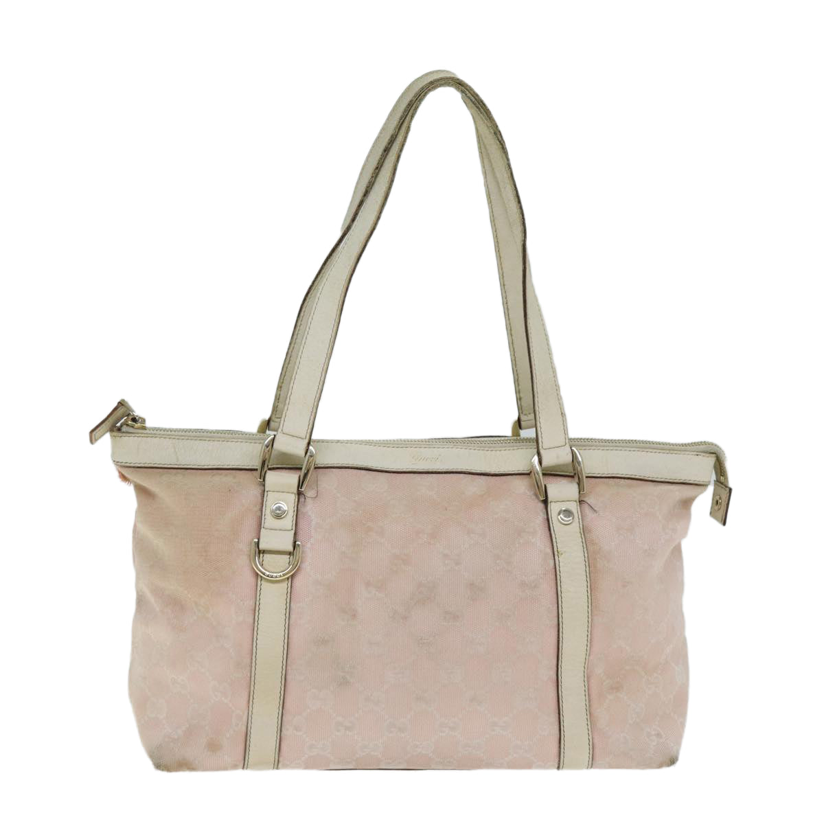 GUCCI GG Canvas Tote Bag Pink 141470 79177