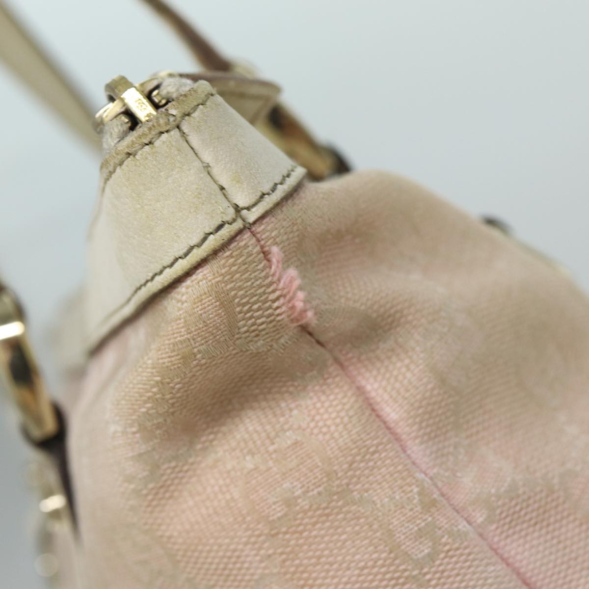 GUCCI GG Canvas Tote Bag Pink 141470 79177