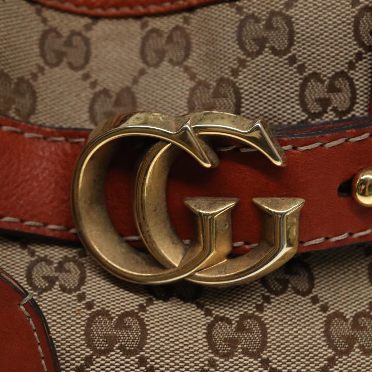 GUCCI GG Canvas Hand Bag Beige 247183 79179