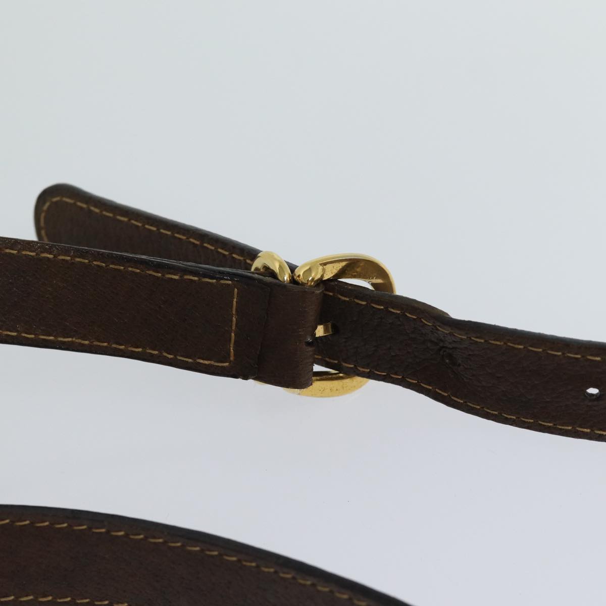 GUCCI GG Supreme web sherry Shoulder Bag PVC Leather Beige 79181