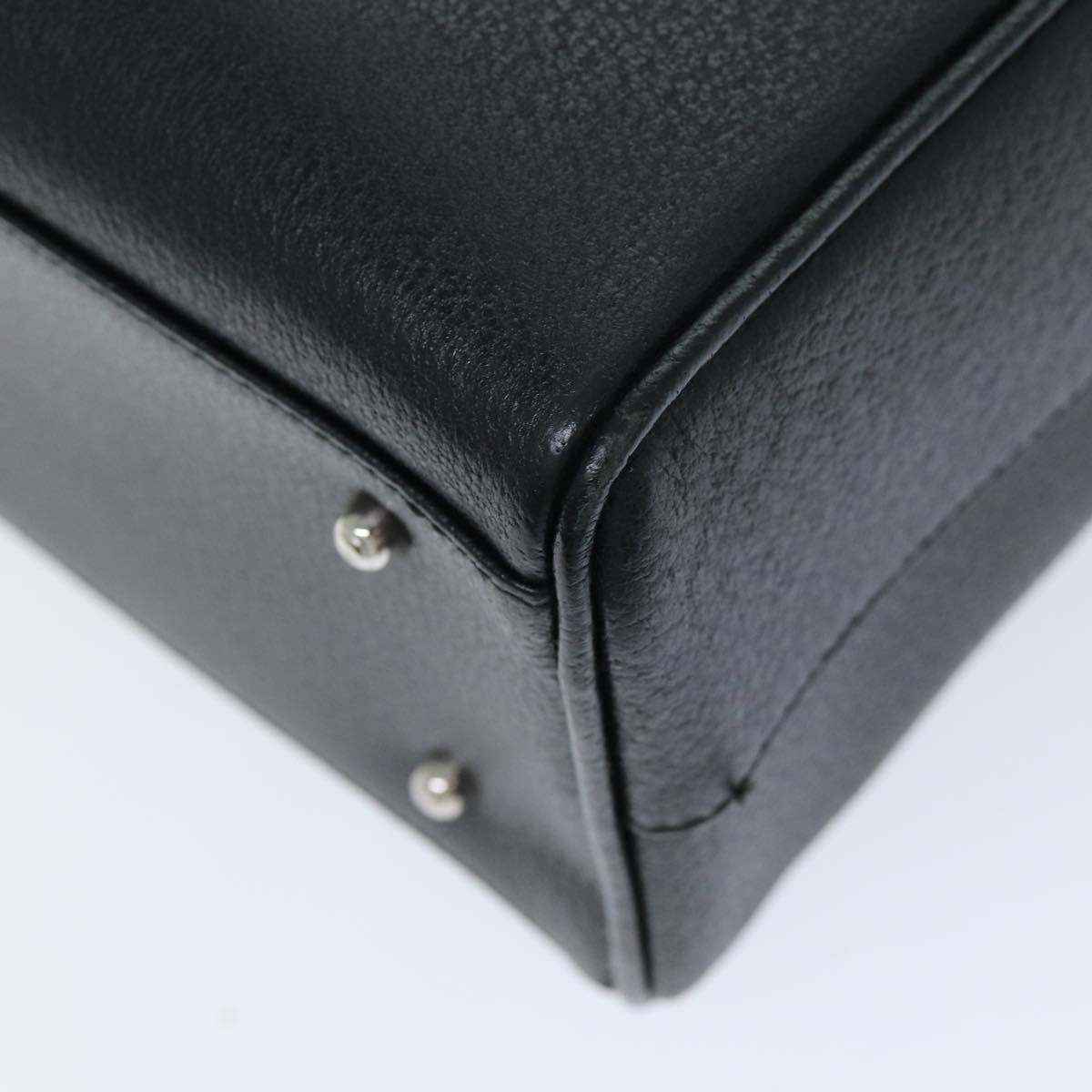 GUCCI Hand Bag Leather Black 79182