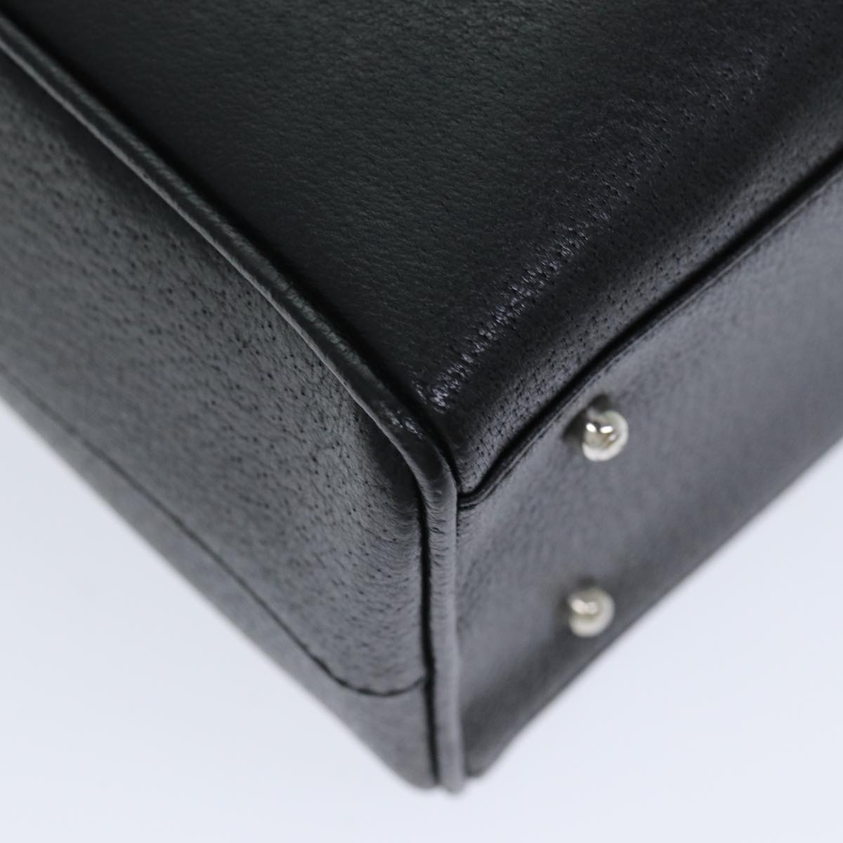 GUCCI Hand Bag Leather Black 79182
