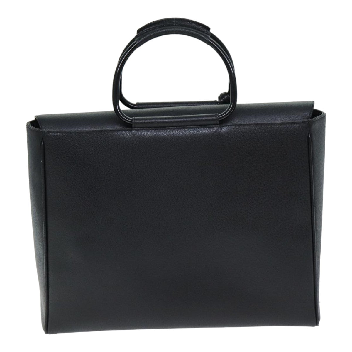 GUCCI Hand Bag Leather Black 79182