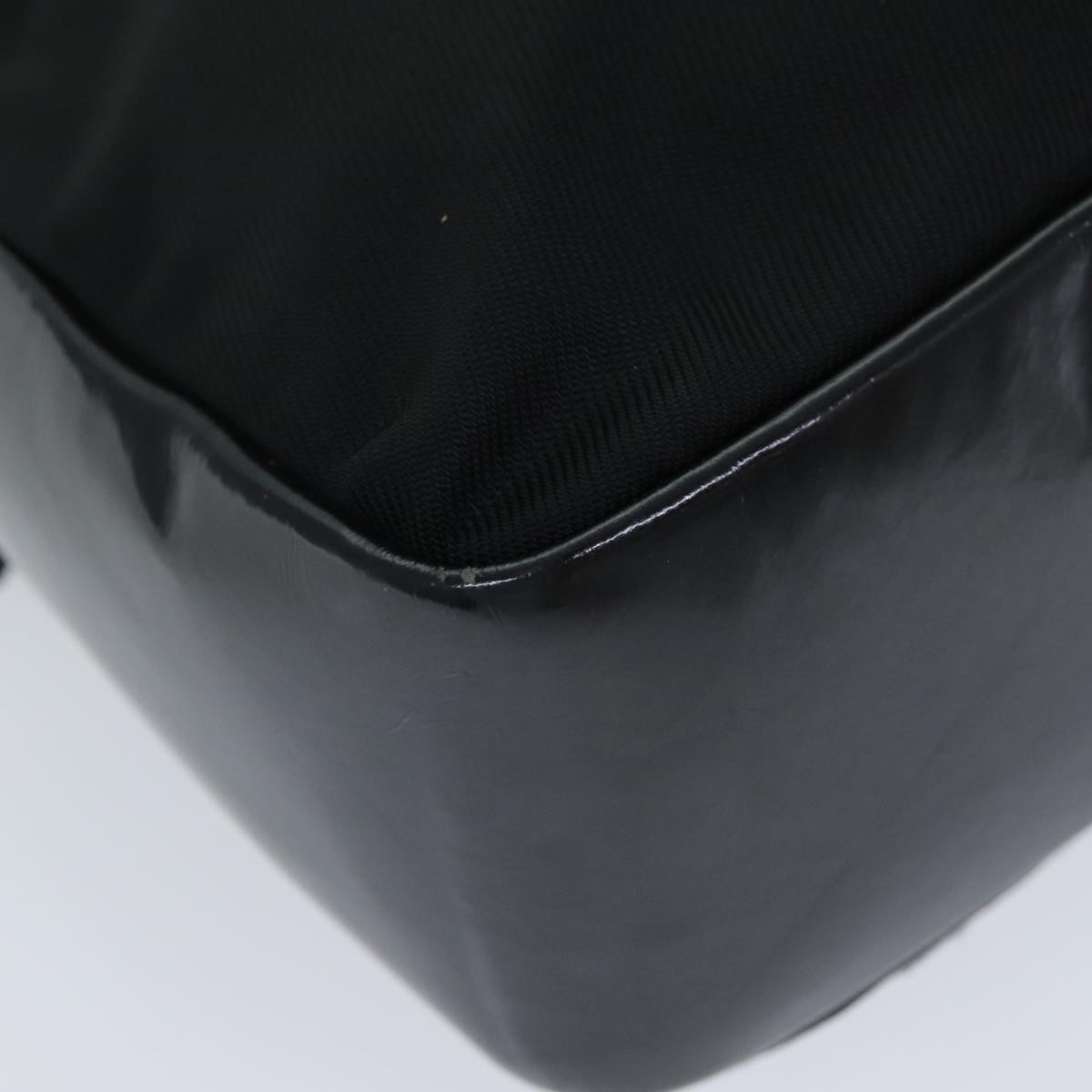 GUCCI Bamboo Hand Bag Nylon Black 000 1014 0575 5 79211