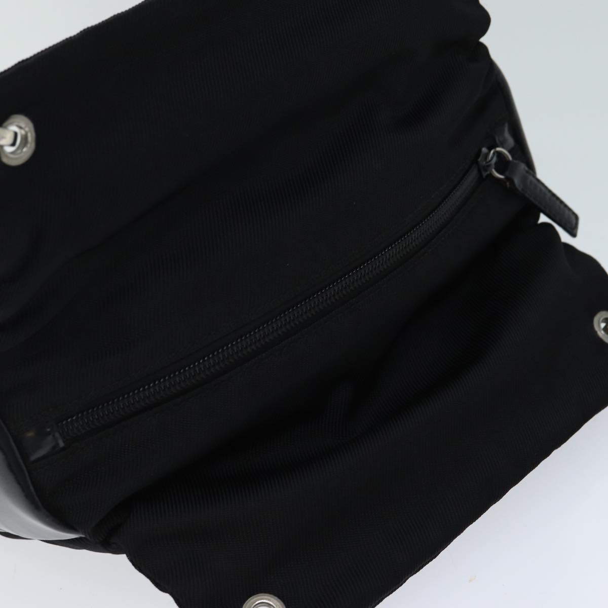 GUCCI Bamboo Hand Bag Nylon Black 000 1014 0575 5 79211