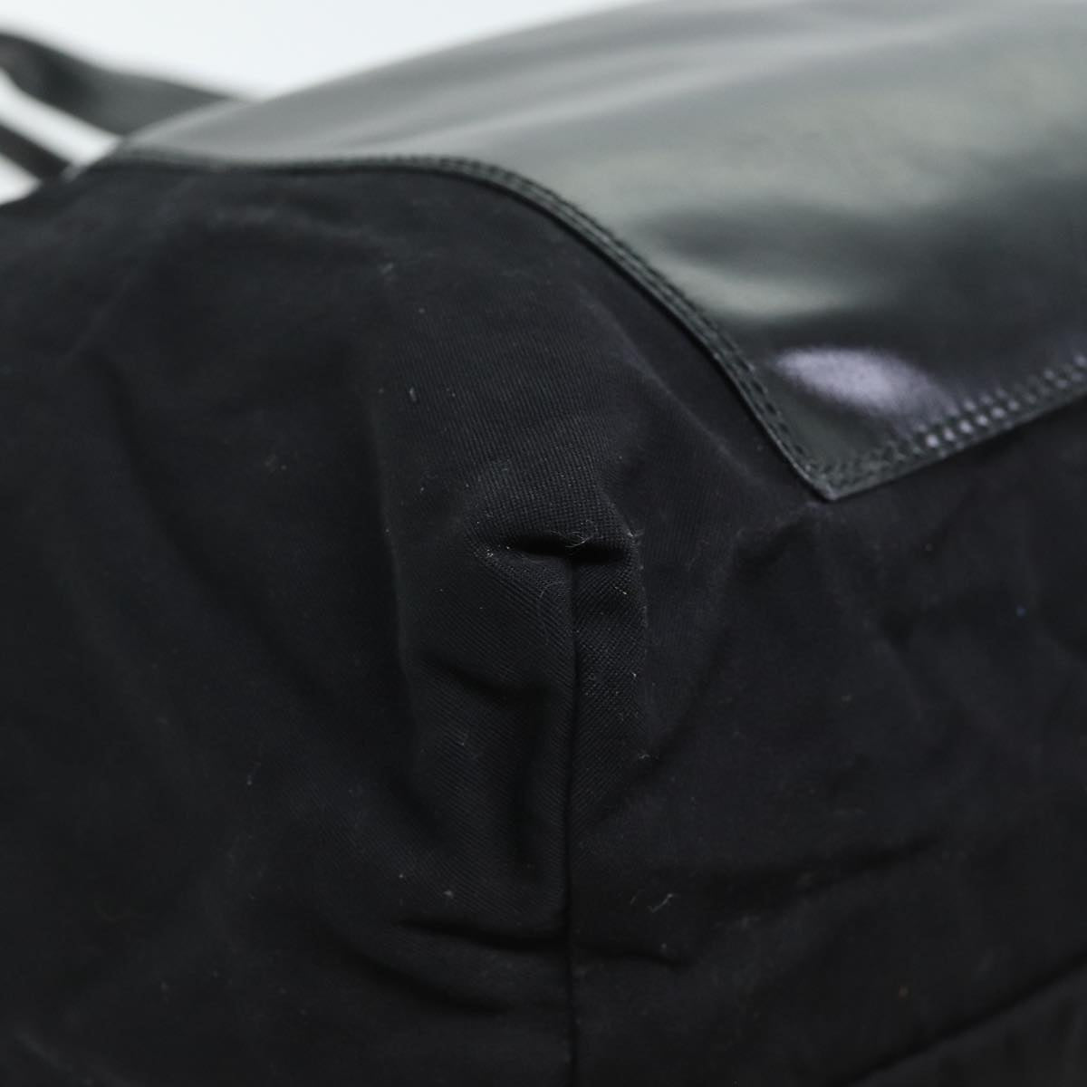 GUCCI Tote Bag Leather Canvas Black 019 2058 79287