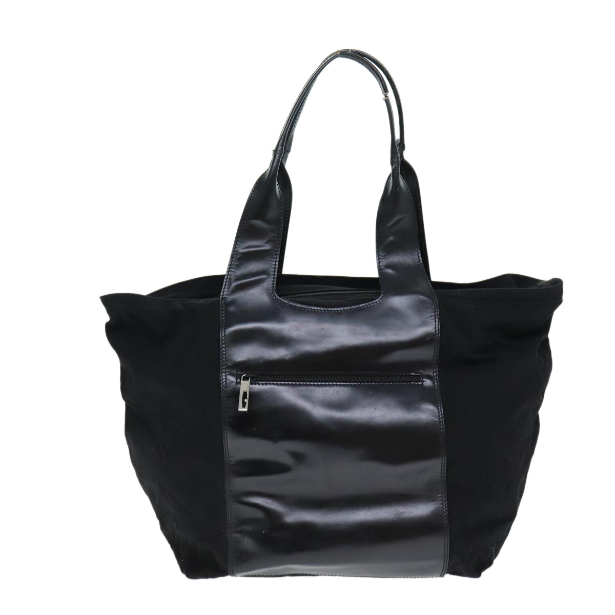 GUCCI Tote Bag Leather Canvas Black 019 2058 79287