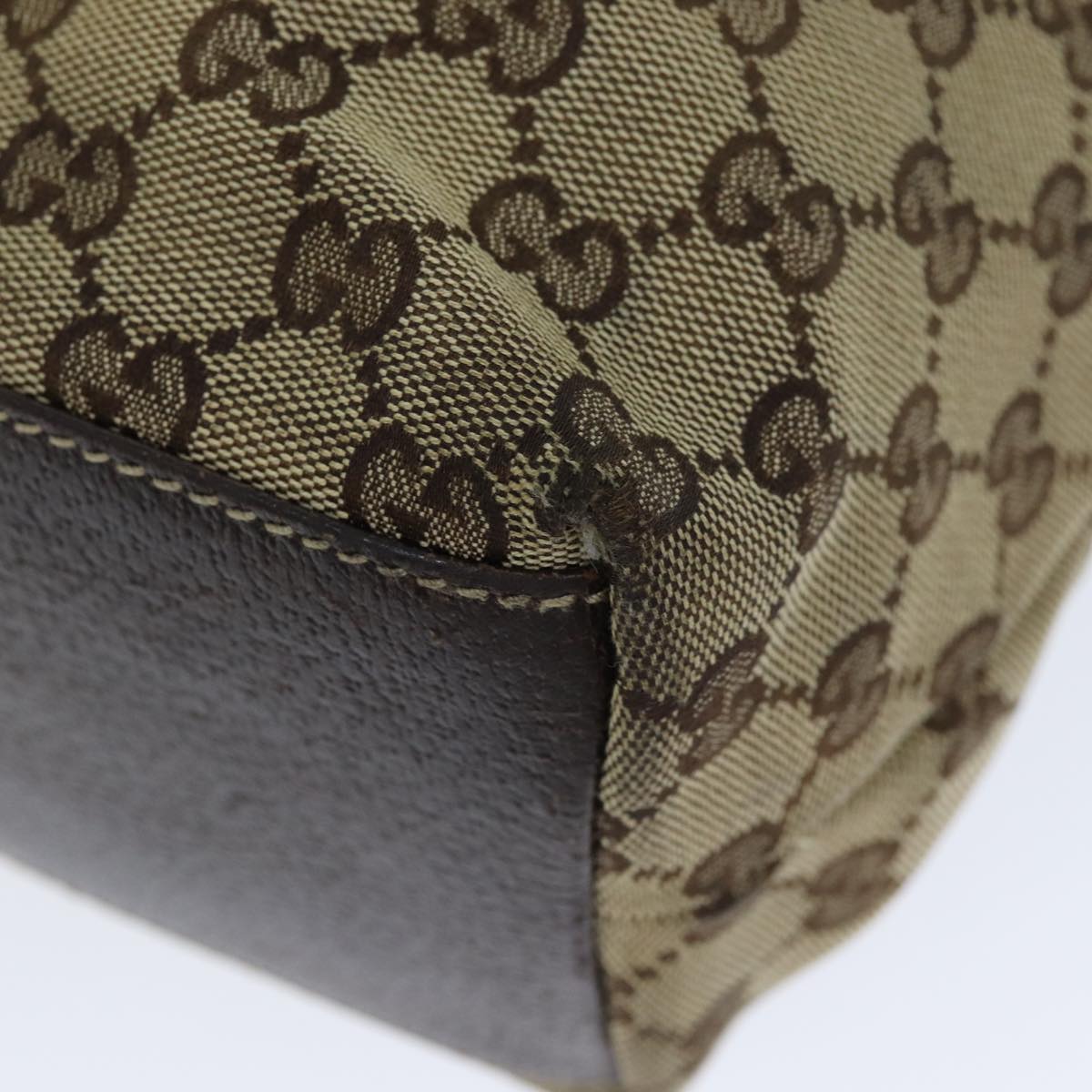 GUCCI GG Canvas Tote Bag Beige 158009 79289