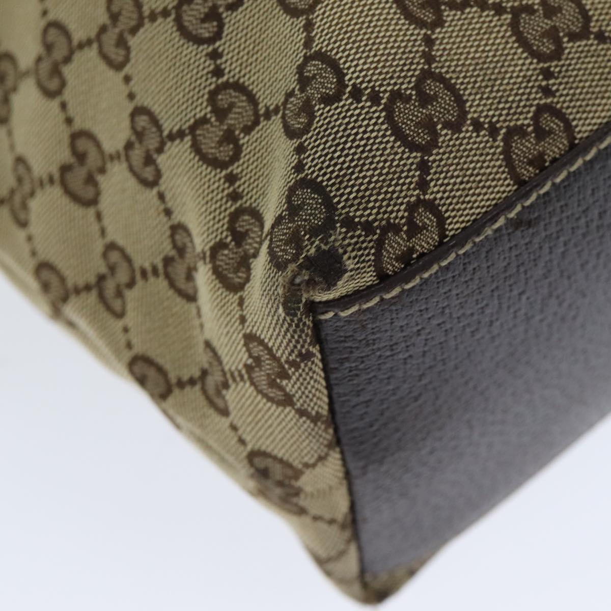 GUCCI GG Canvas Tote Bag Beige 158009 79289