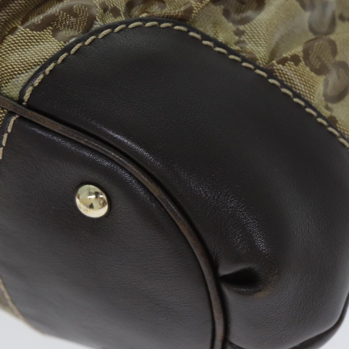 GUCCI GG Crystal Shoulder Bag Beige 223965 79308