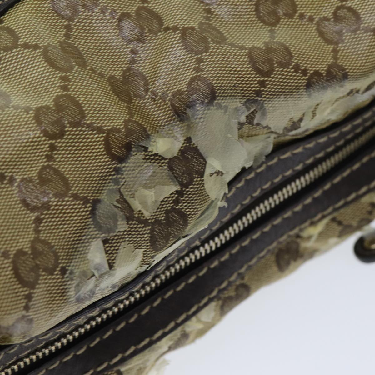 GUCCI GG Crystal Shoulder Bag Beige 223965 79308