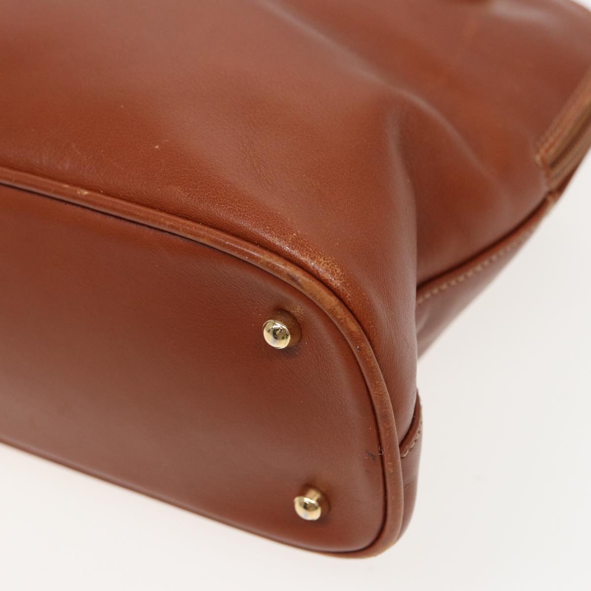GUCCI Bamboo Hand Bag Leather 2way Brown 79328