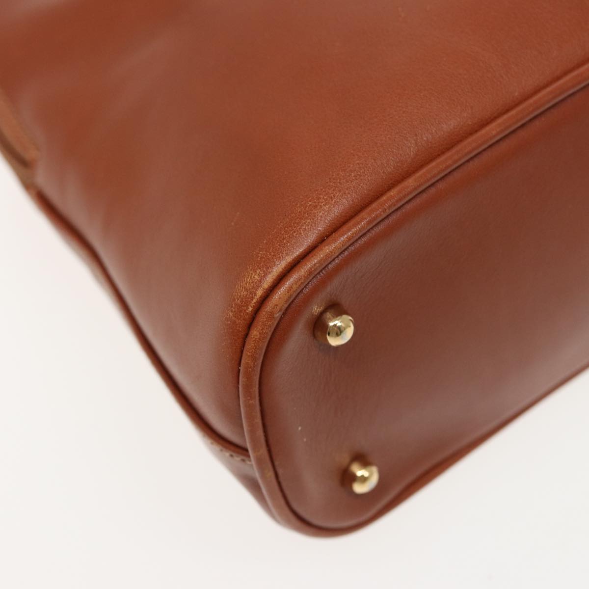 GUCCI Bamboo Hand Bag Leather 2way Brown 79328