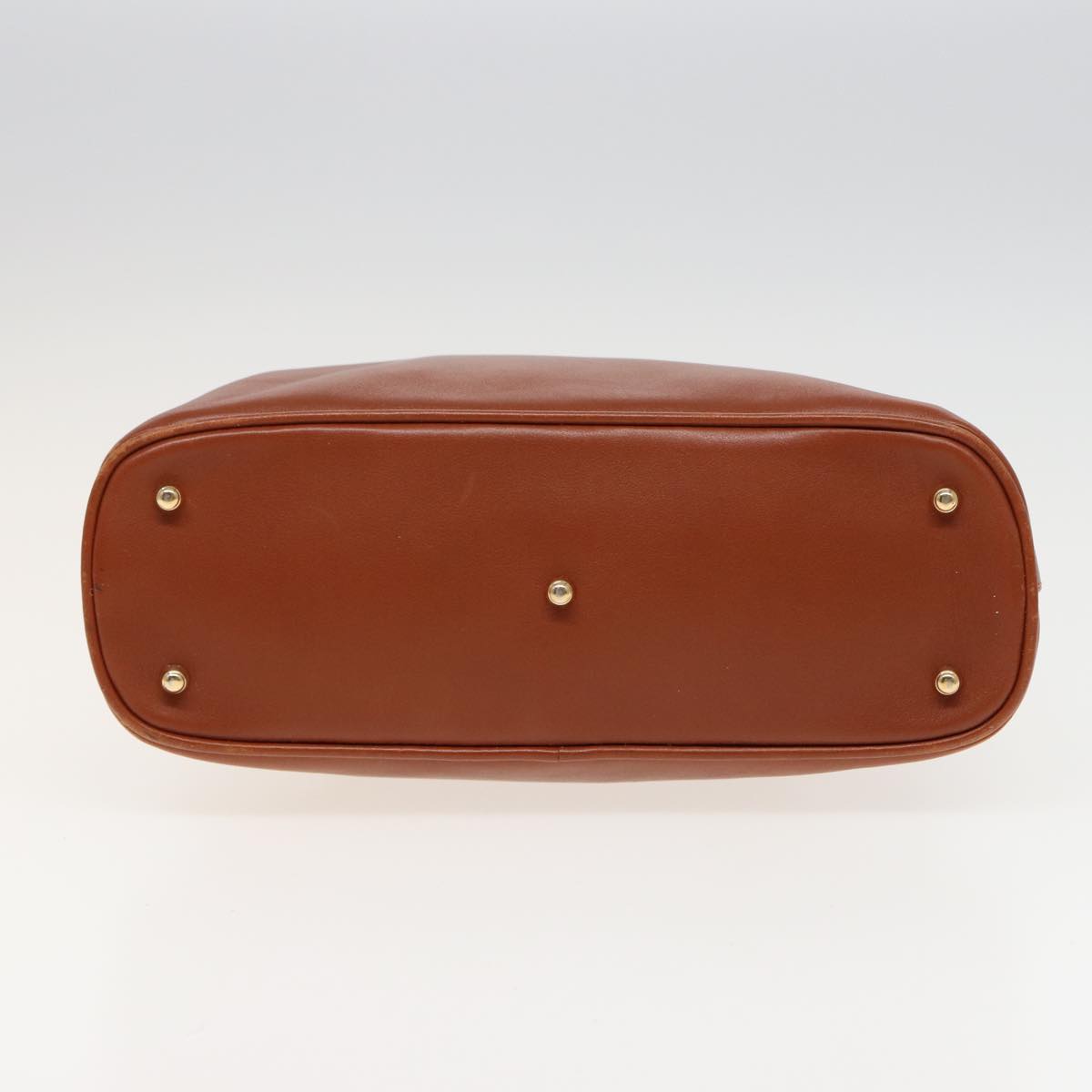 GUCCI Bamboo Hand Bag Leather 2way Brown 79328