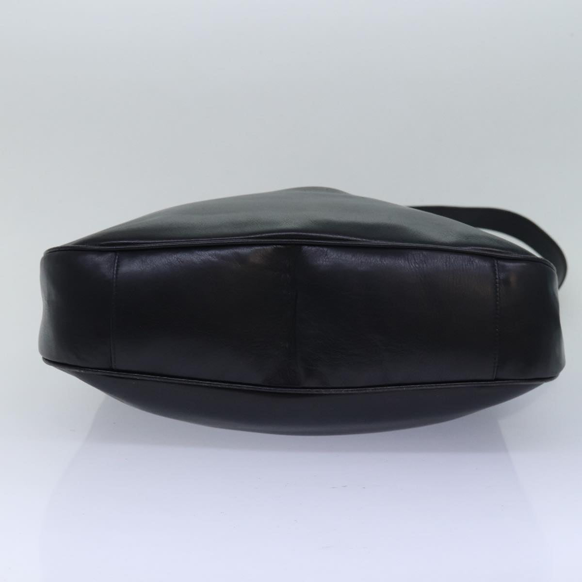 GUCCI Bamboo Hand Bag Leather 2way Black 001 1781 1577 79330