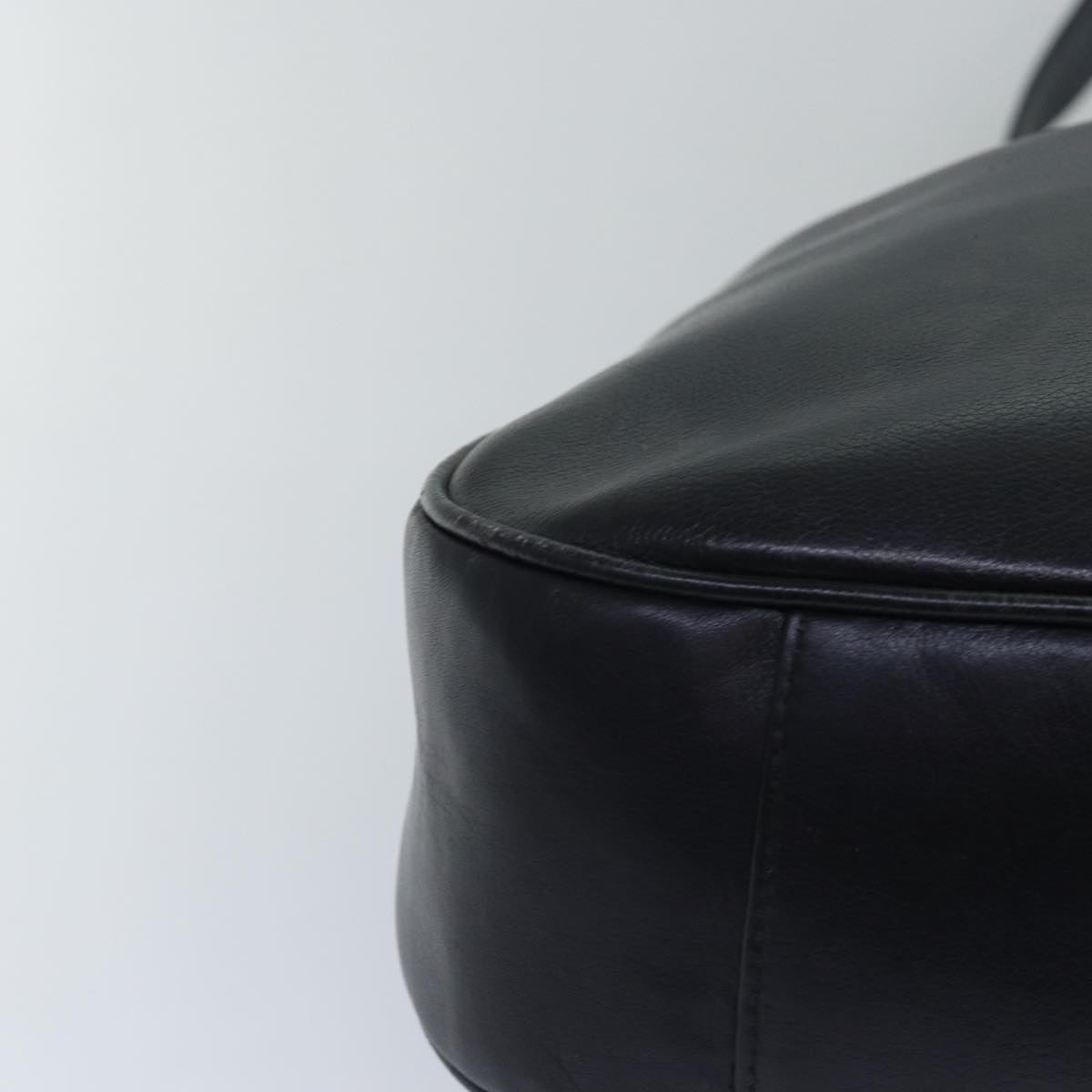 GUCCI Bamboo Hand Bag Leather 2way Black 001 1781 1577 79330