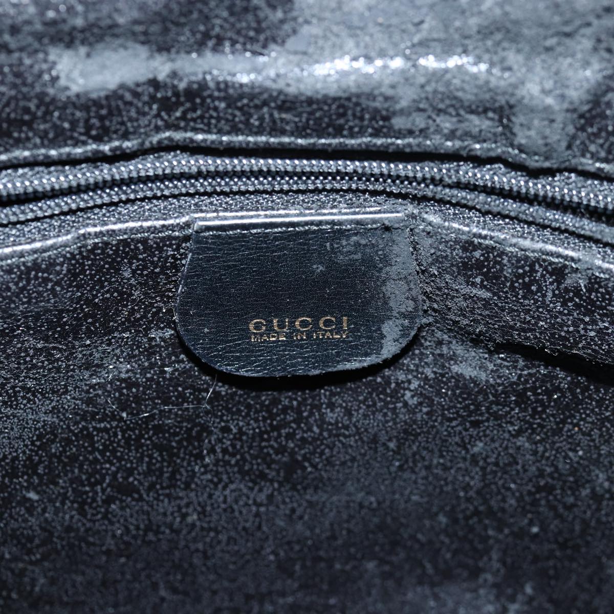 GUCCI Bamboo Hand Bag Leather 2way Black 001 1781 1577 79330