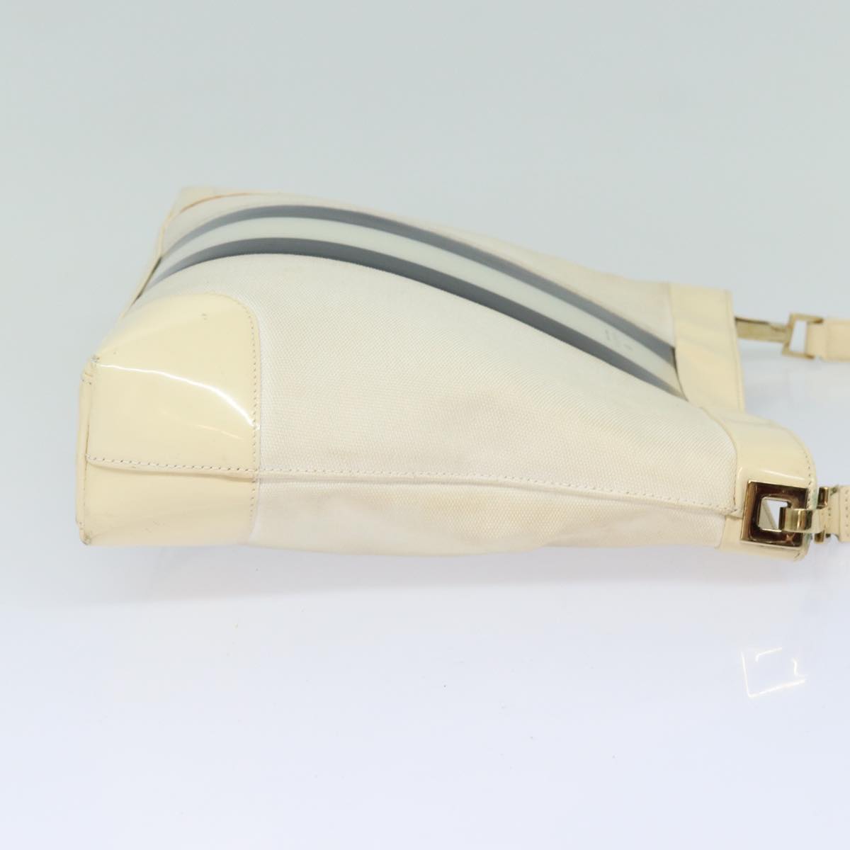 GUCCI Shoulder Bag Canvas Black White 001 4231 79373