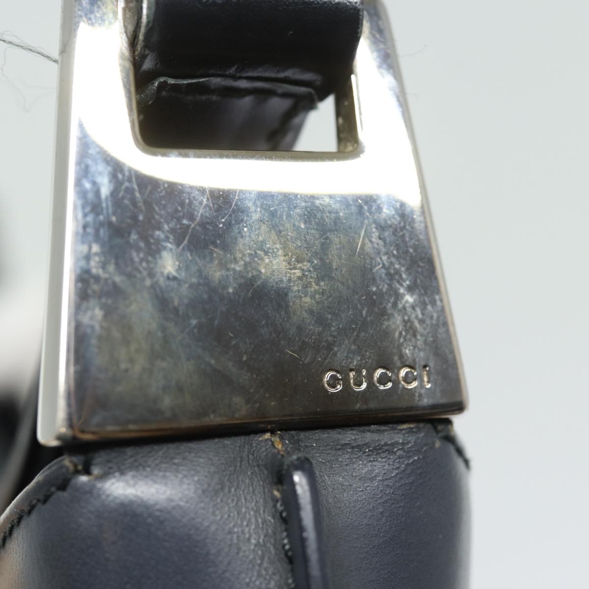 GUCCI Shoulder Bag Leather Black 001 3014 79376