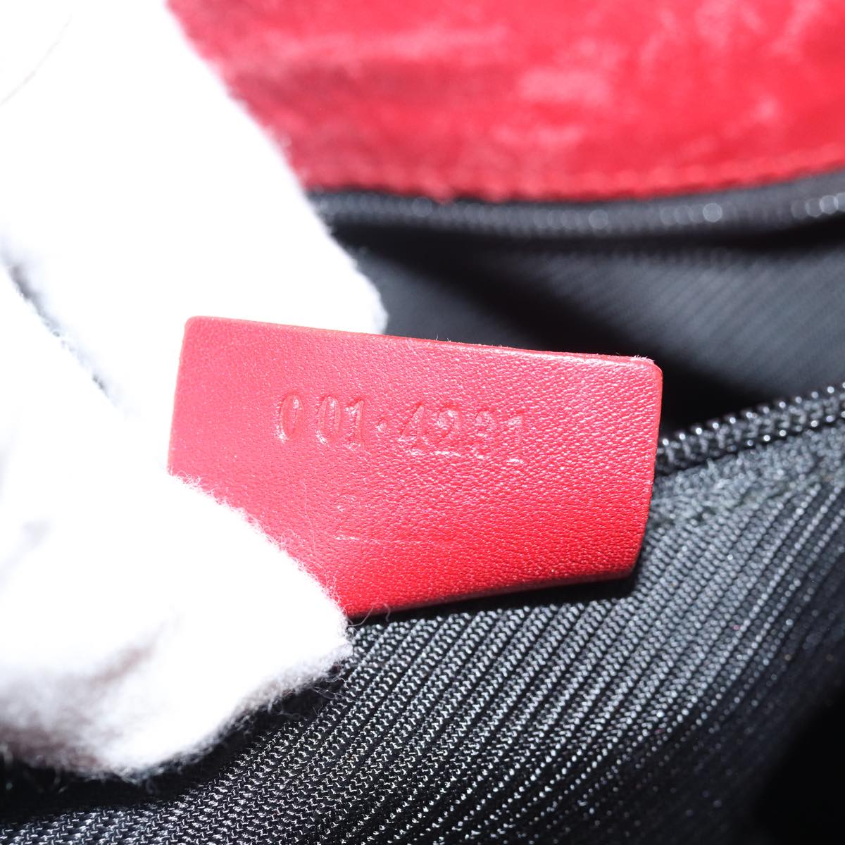 GUCCI GG Canvas Shoulder Bag Beige Red 001 4231 79380