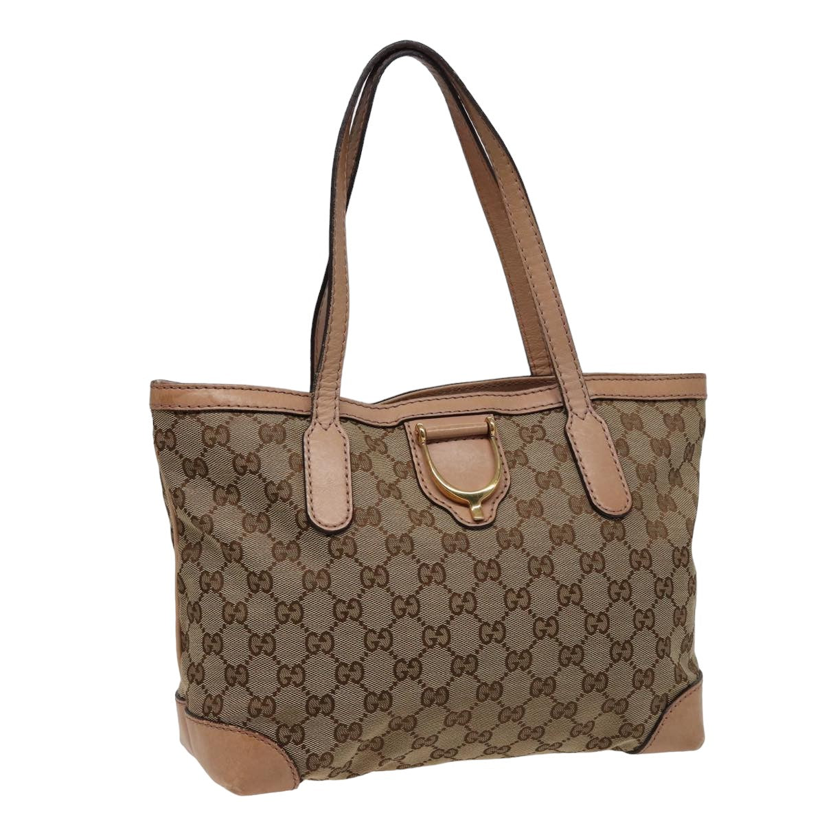 GUCCI GG Canvas Tote Bag Beige 308604 79390