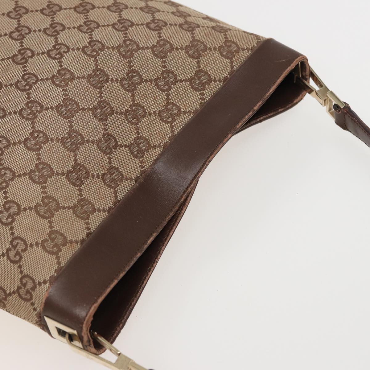 GUCCI GG Canvas Shoulder Bag Beige 001 4231 79419