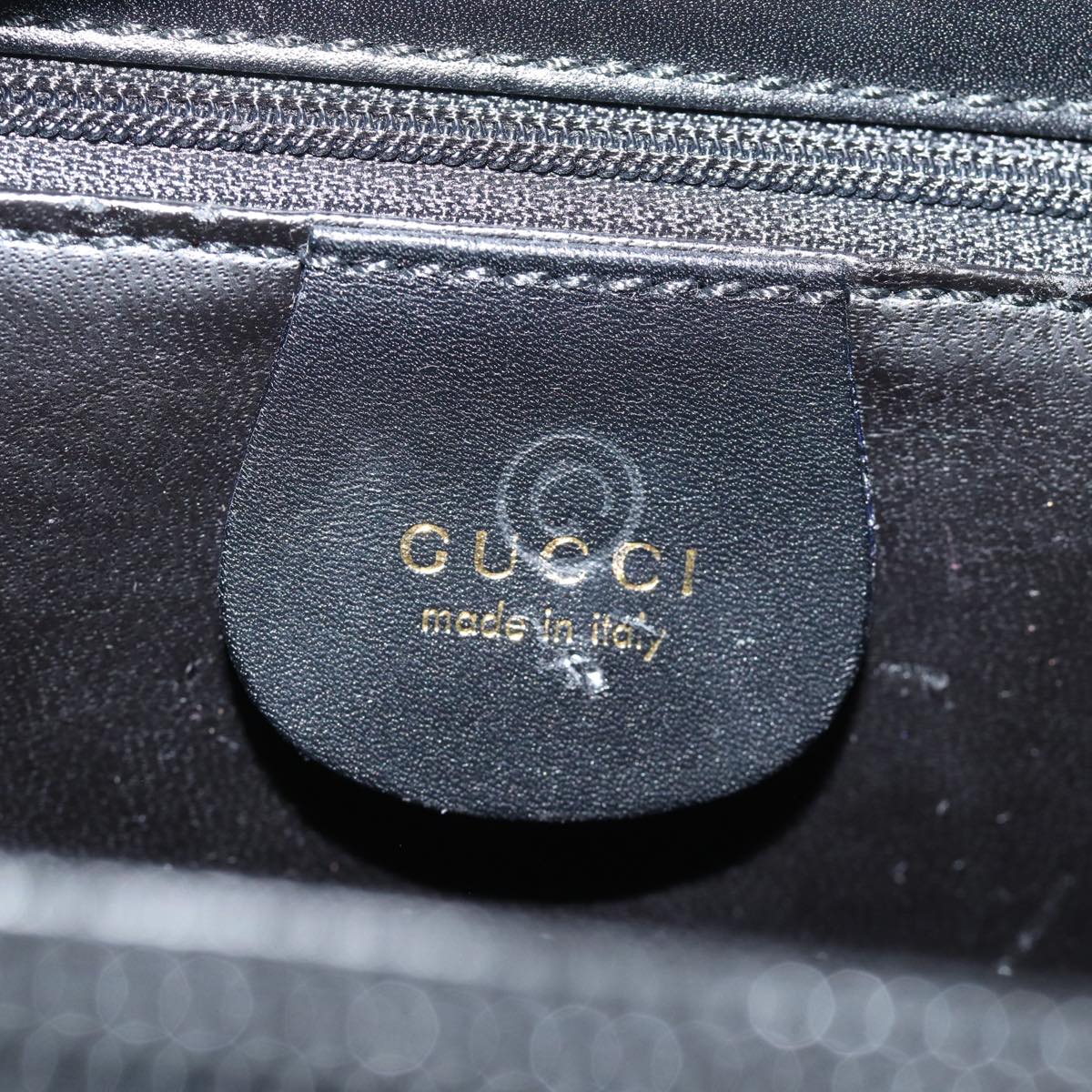 GUCCI Shoulder Bag Leather Outlet Black 79430