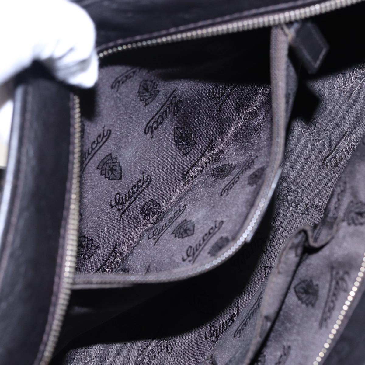 GUCCI GG Canvas Guccissima Tote Bag Brown 211138 79432