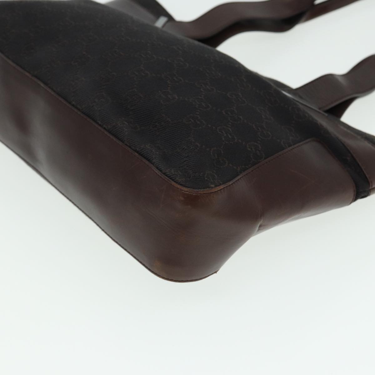 GUCCI GG Canvas Tote Bag Brown 73983 79445