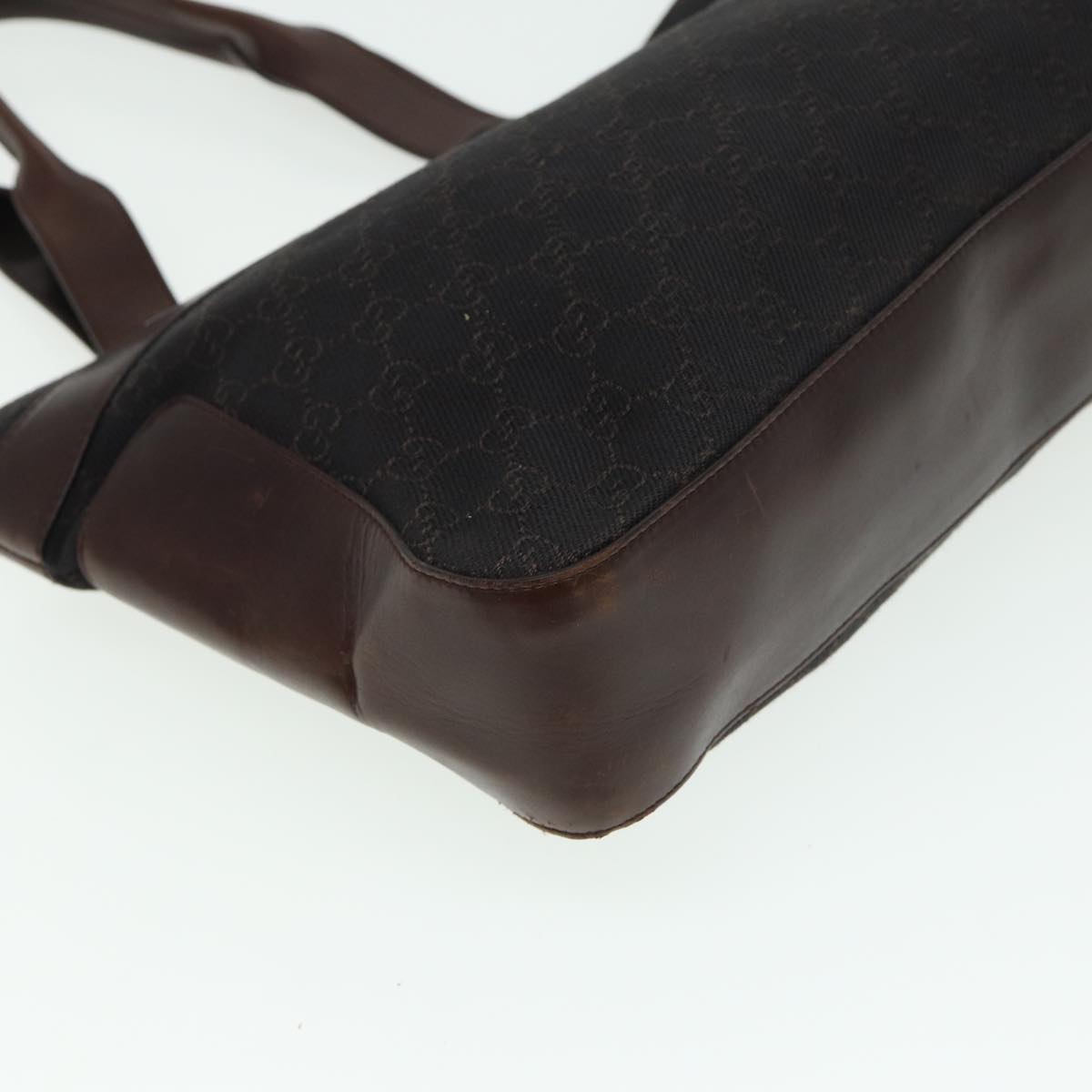GUCCI GG Canvas Tote Bag Brown 73983 79445