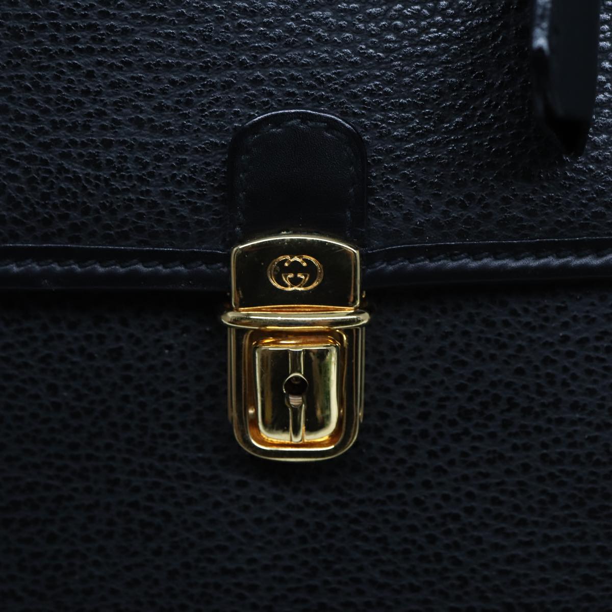 GUCCI Hand Bag Leather 2way Black 015 14 0801 79457