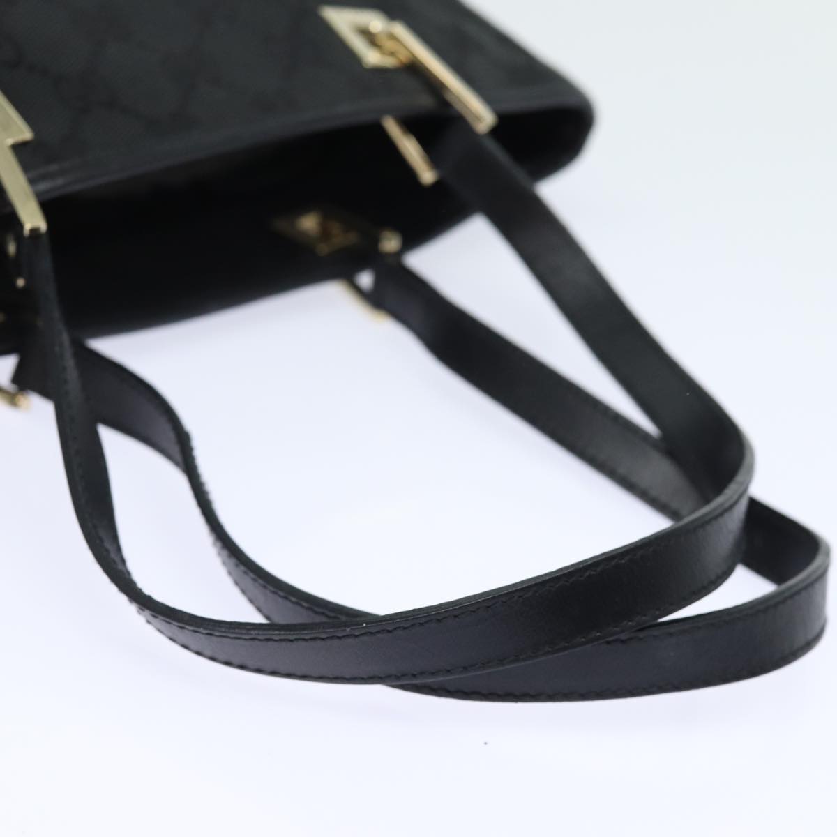 GUCCI GG Canvas Tote Bag Black 002 1099 79477
