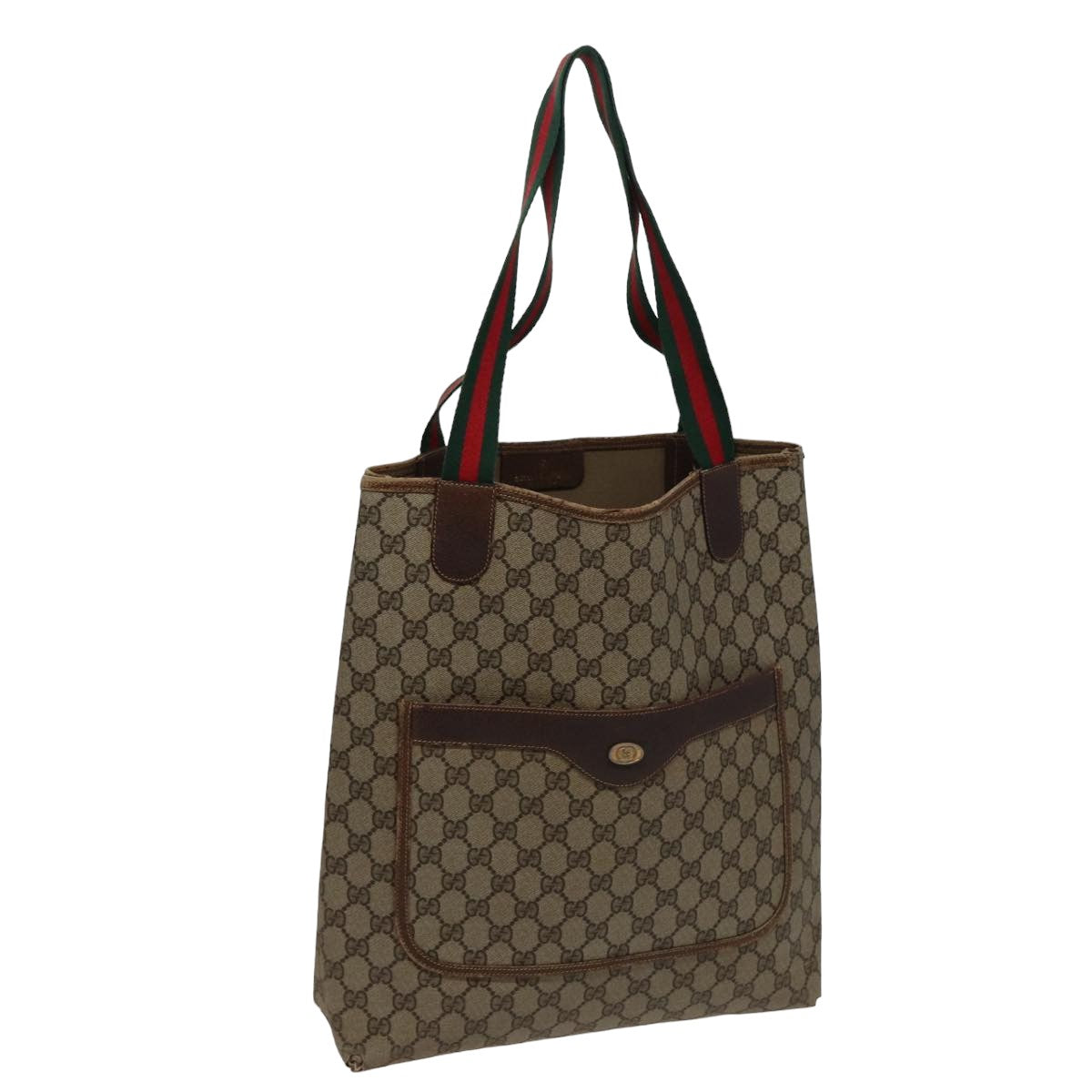 GUCCI GG Supreme Tote Bag PVC Leather Beige 378 02 003 79501