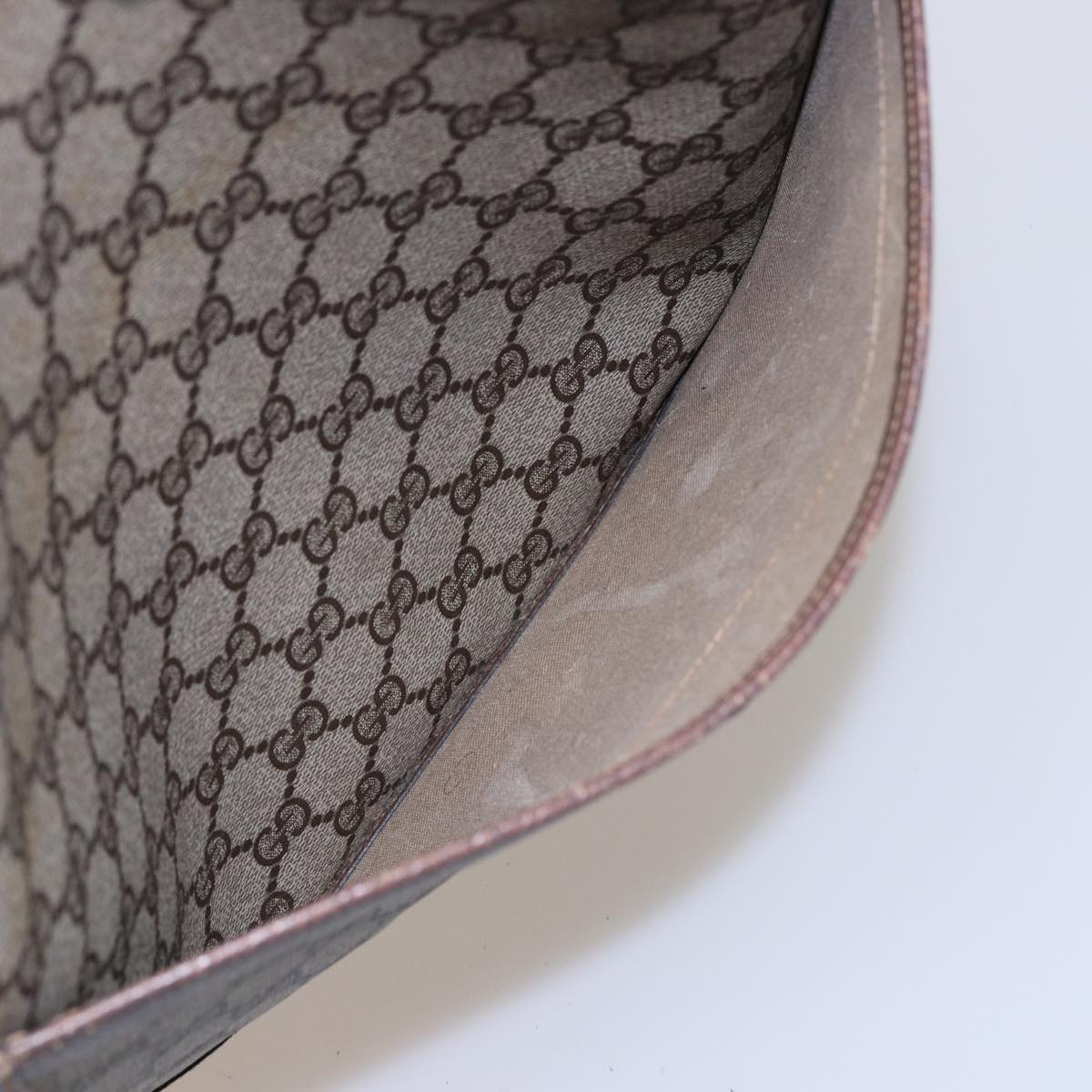GUCCI GG Supreme Tote Bag PVC Leather Beige 378 02 003 79501