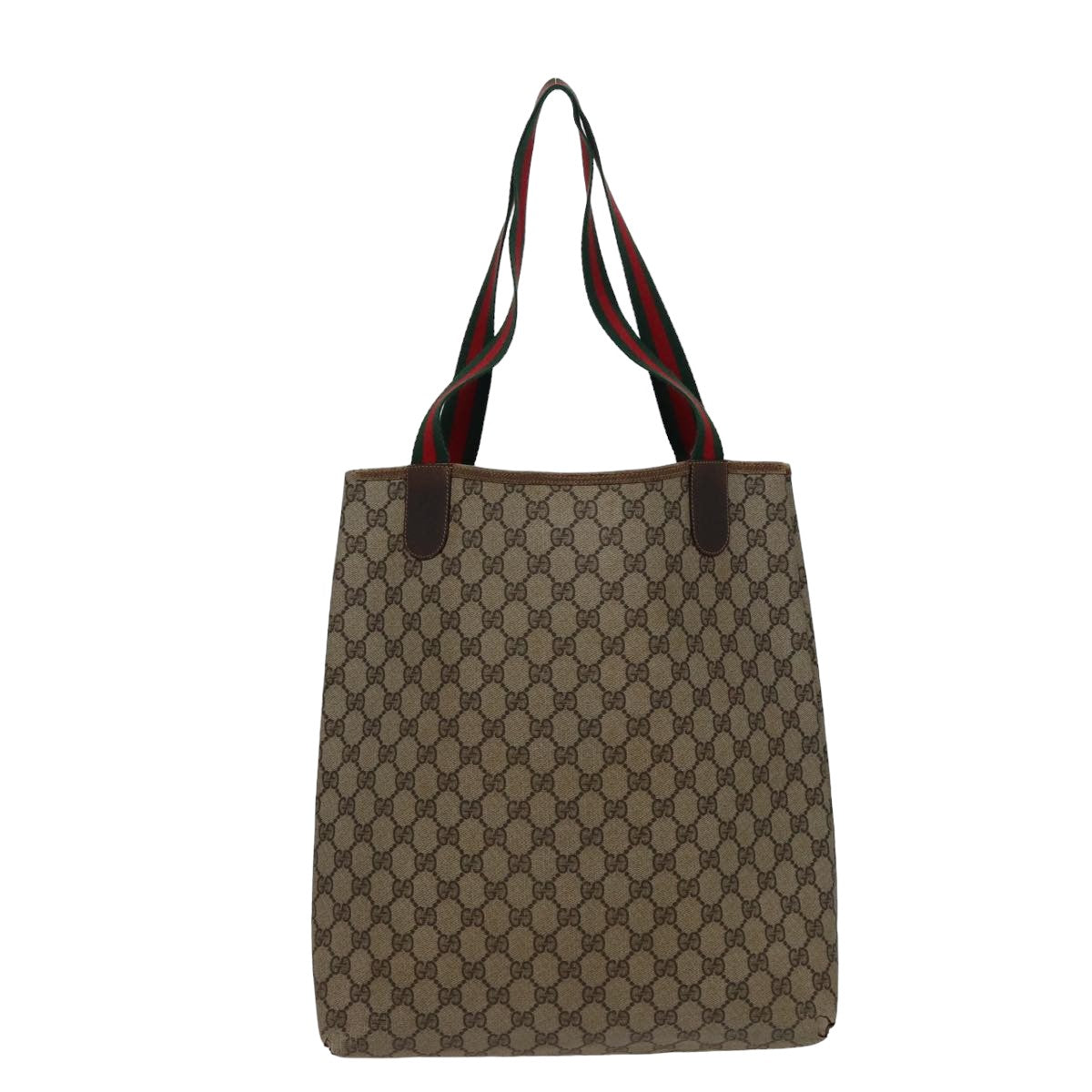 GUCCI GG Supreme Tote Bag PVC Leather Beige 378 02 003 79501