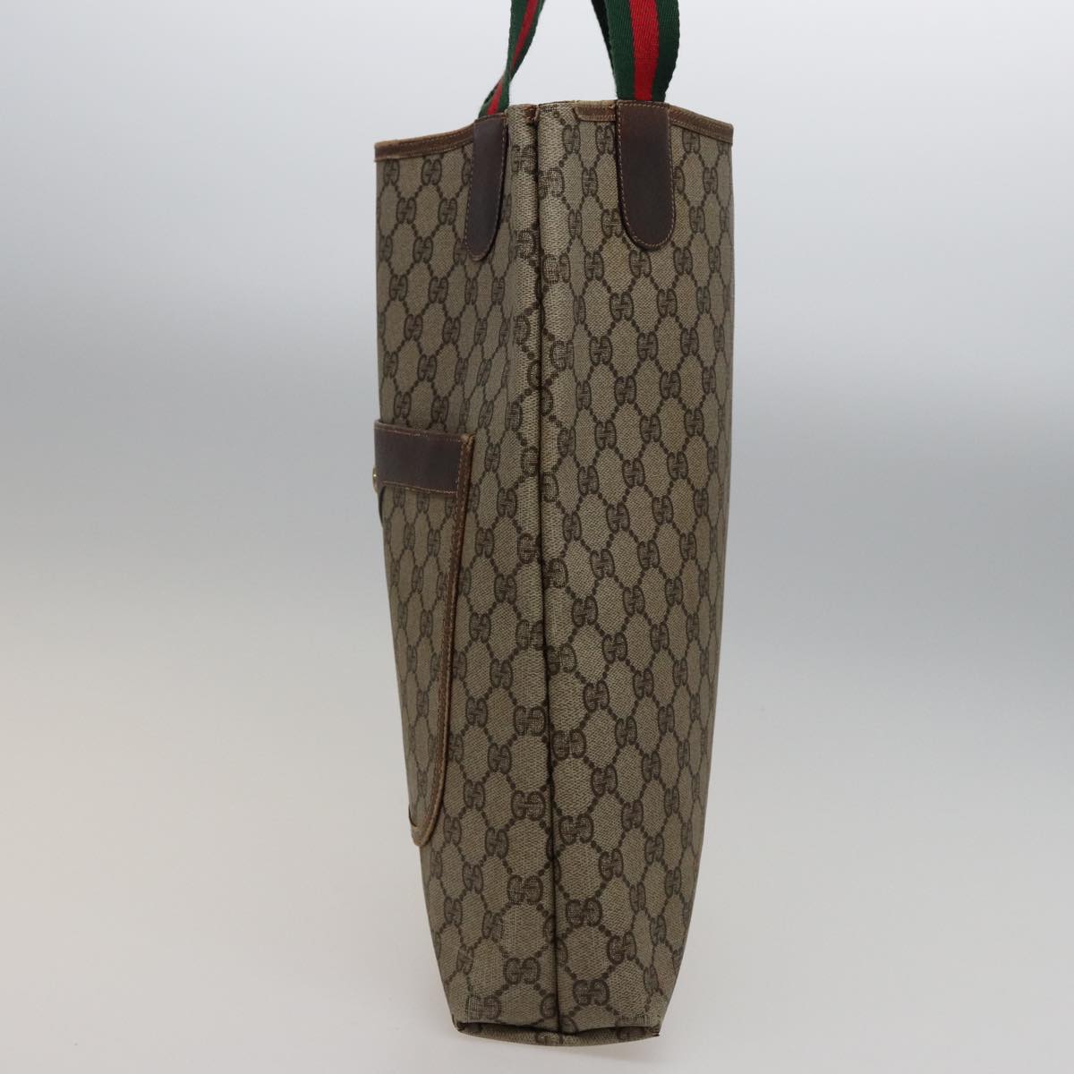 GUCCI GG Supreme Tote Bag PVC Leather Beige 378 02 003 79501