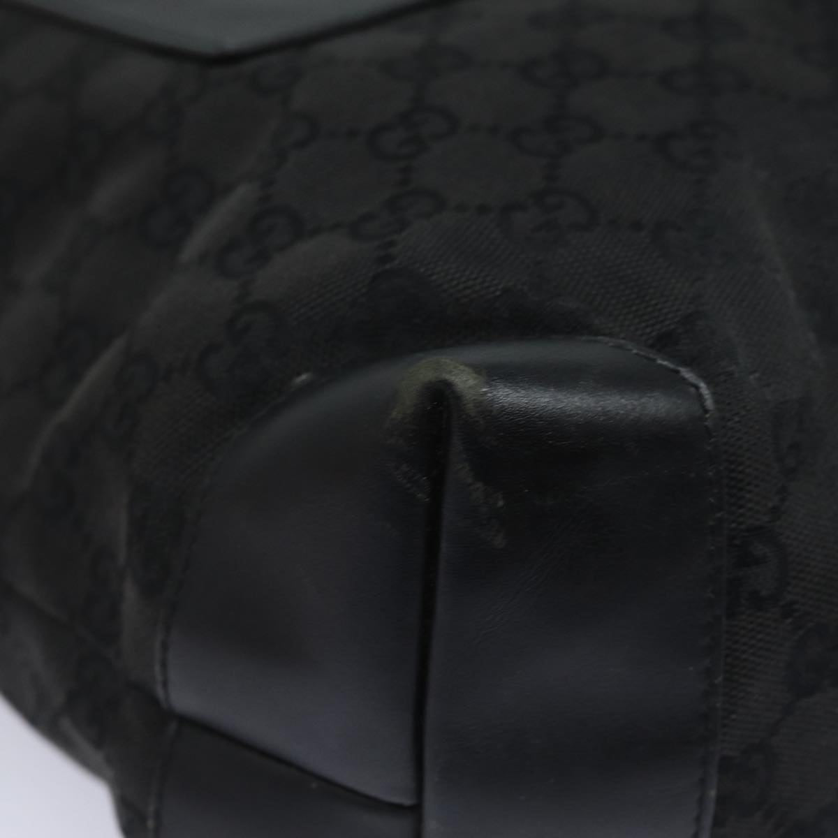GUCCI GG Canvas Tote Bag Black 28892 79508